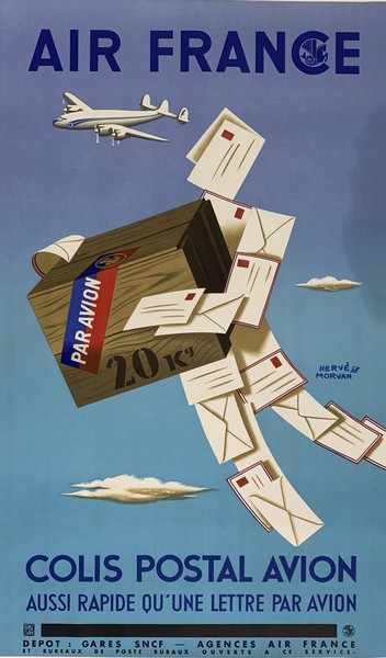 Hervé MORVAN (1917-1980) pour AIR FRANCE