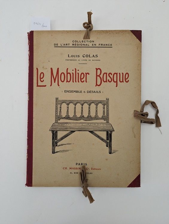 COLAS (L.), Le Mobilier Basque (Ensemble...