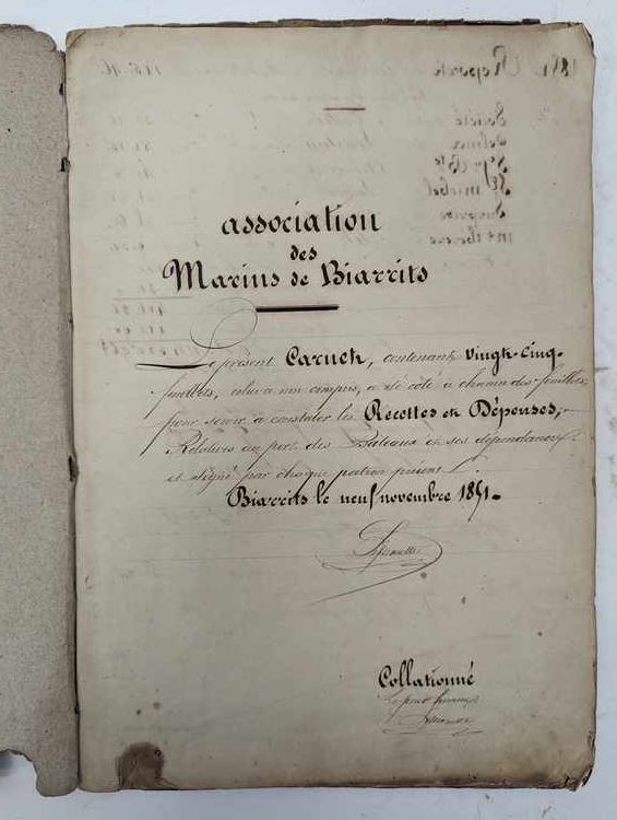 [ASSOCIATION DES MARINS DE BIARRITS] - Intéressant...