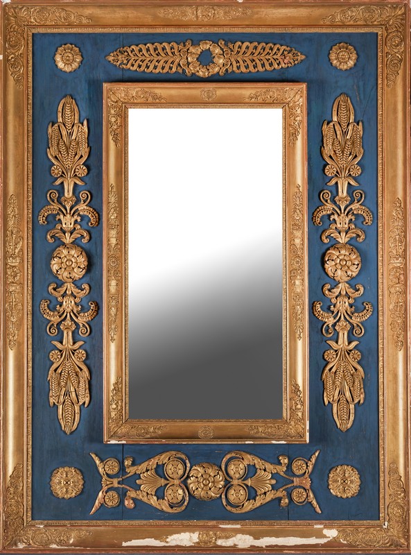 MIROIR rectangulaire dans un cadre en bois...