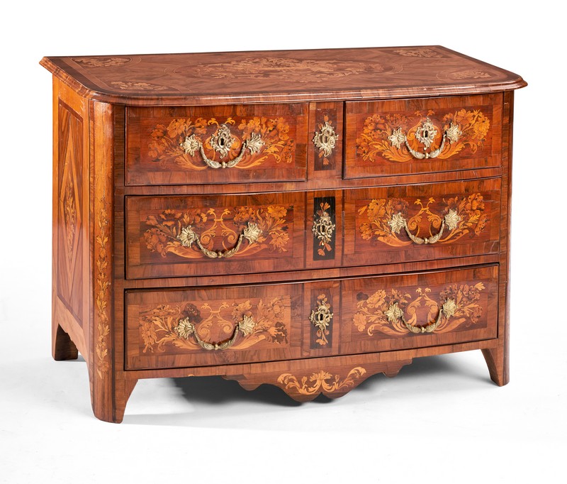 COMMODE rectangulaire en bois de placage...