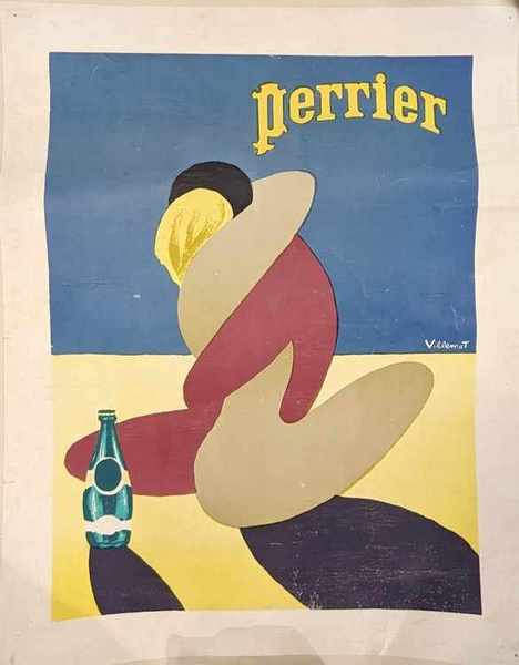[BOISSON] - AFFICHE publicitaire pour PERRIER,...
