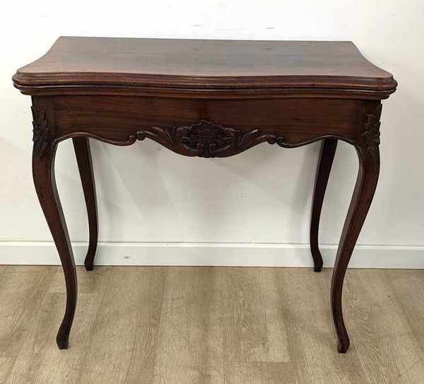TABLE A JEUX formant CONSOLE en acajou et...