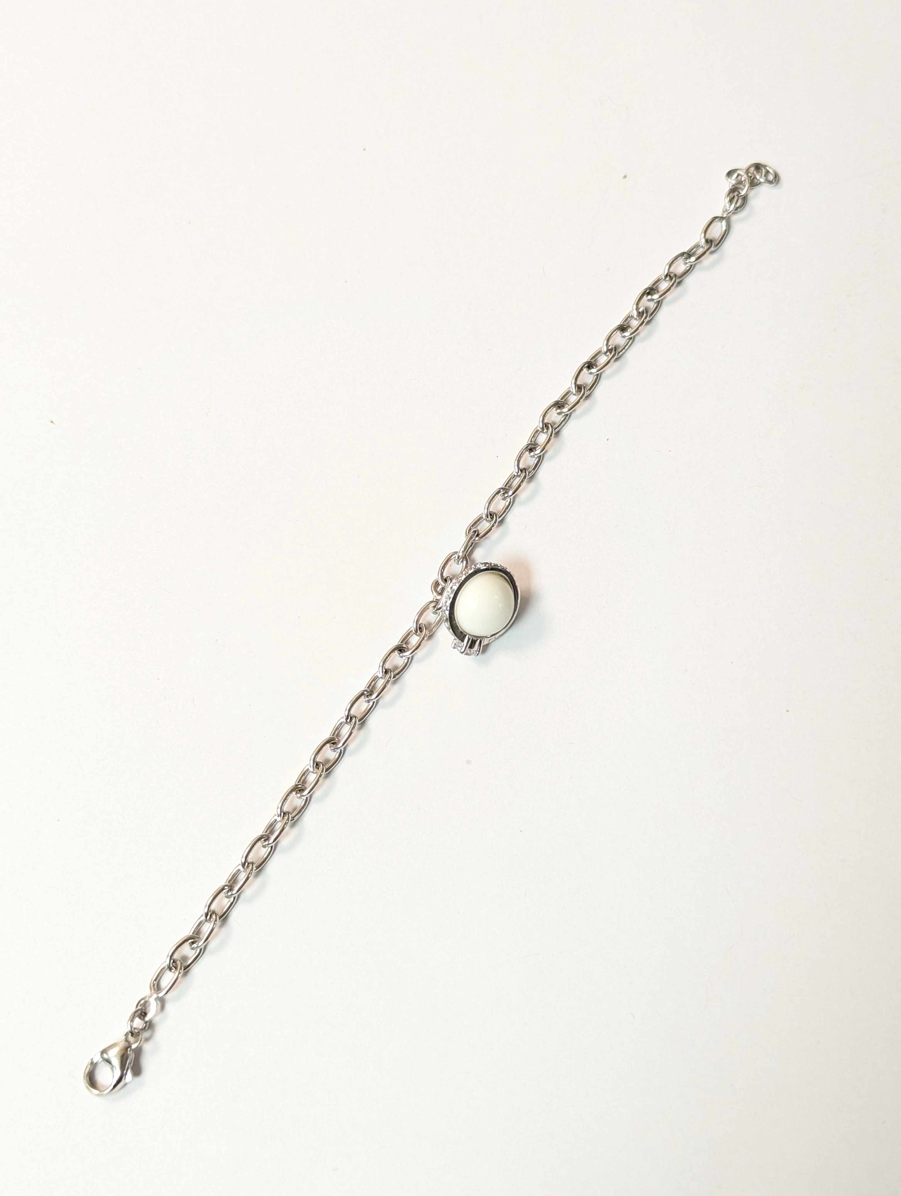 BRACELET souple en argent (925) à maillons...