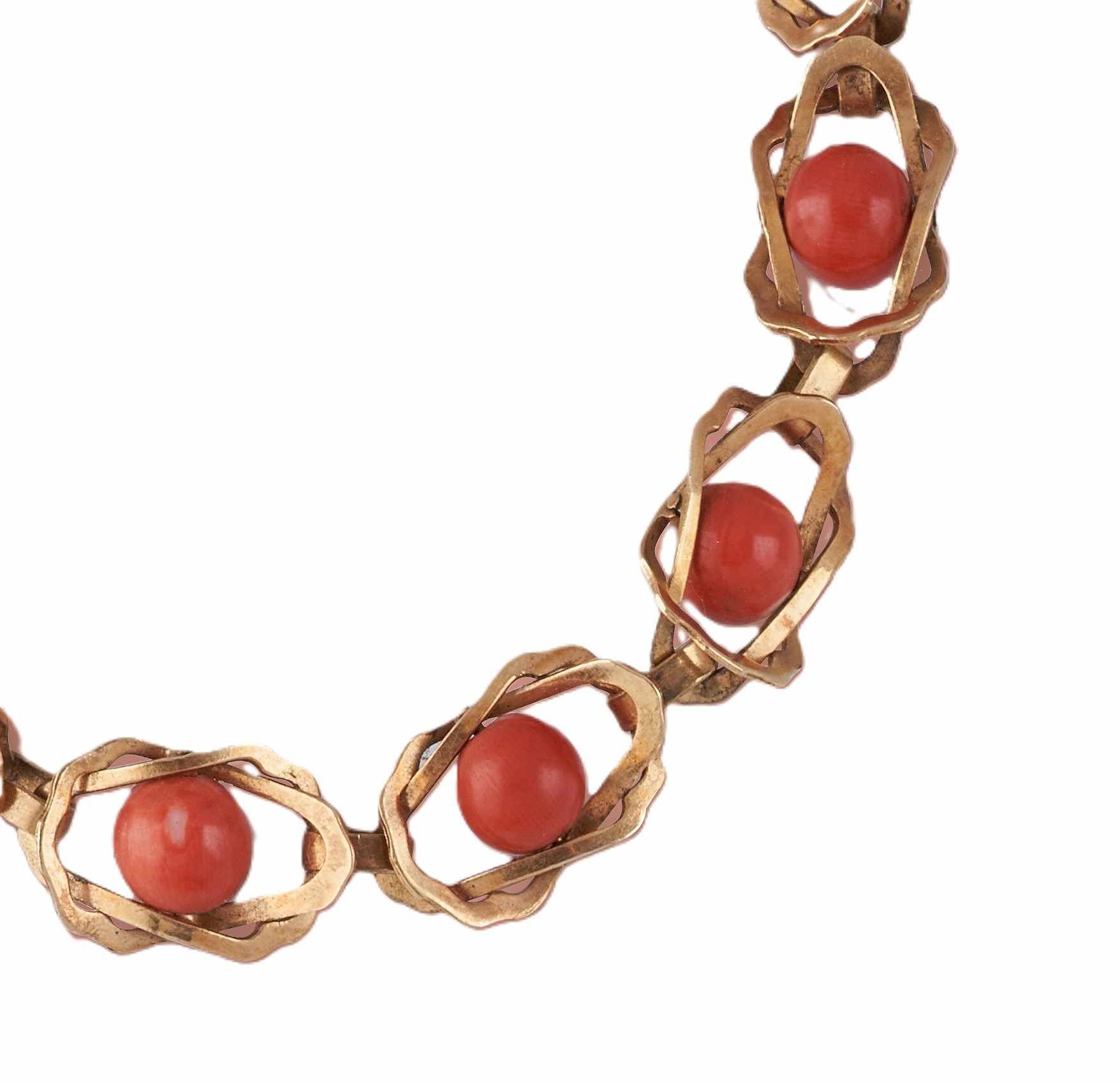 BRACELET en or (750) à mailles entrecroisées...
