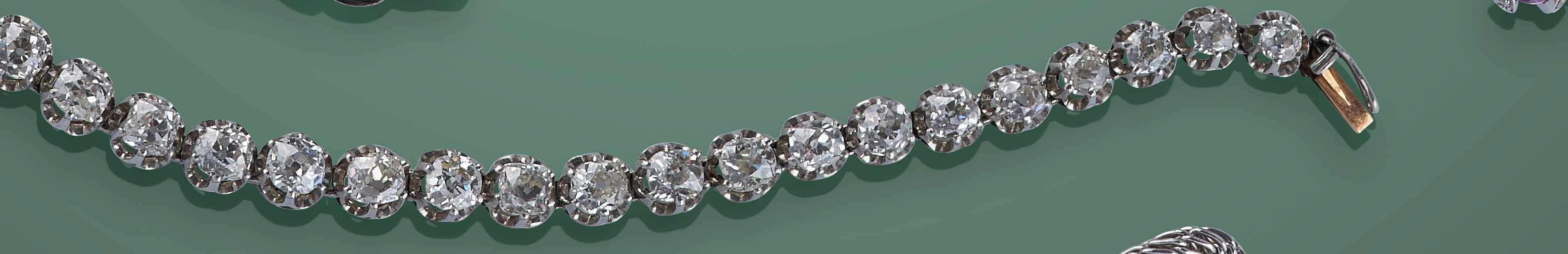 BRACELET LIGNE en platine (850) (fermoir...