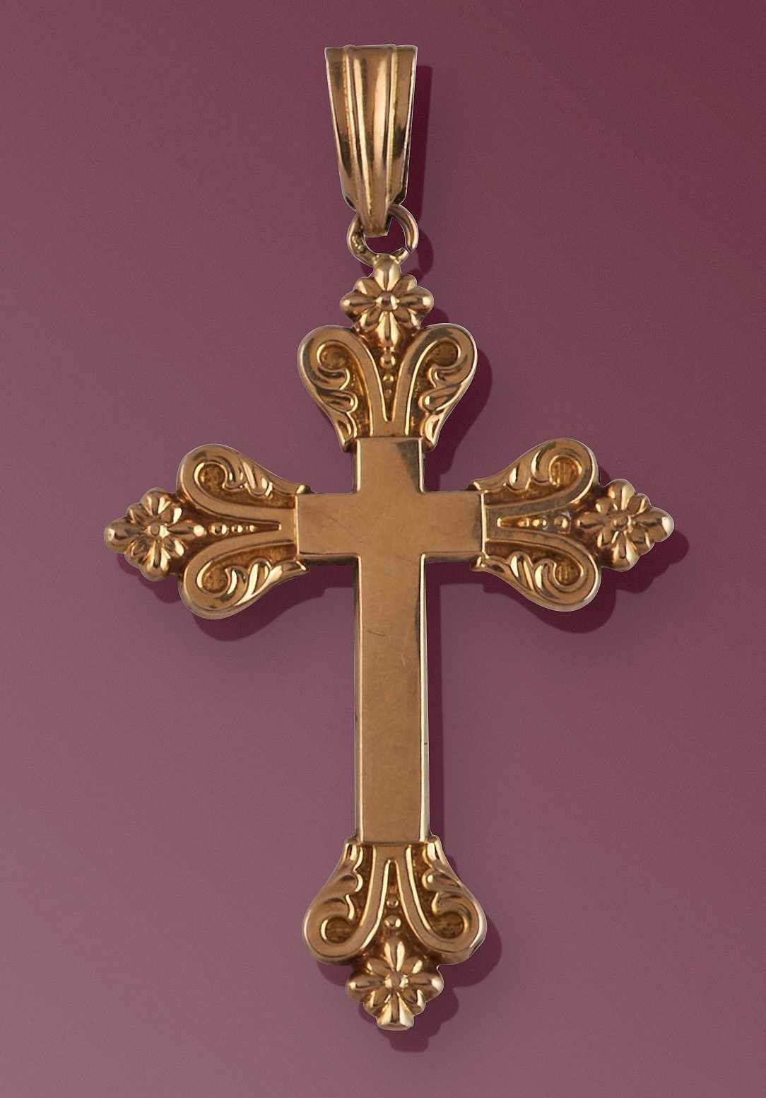 CROIX formant pendentif en or jaune (750...