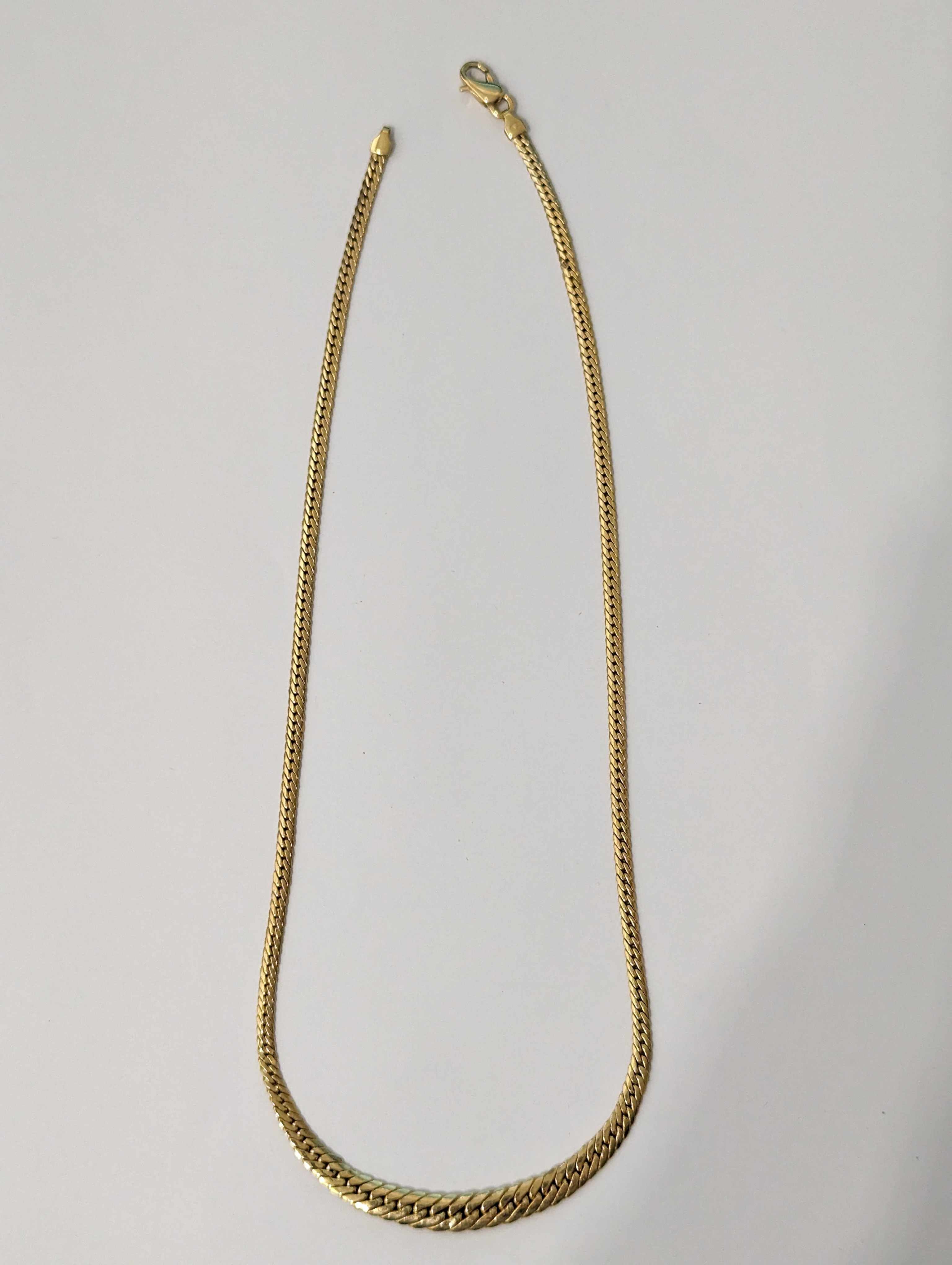 COLLIER en or (750) à mailles plates en ...