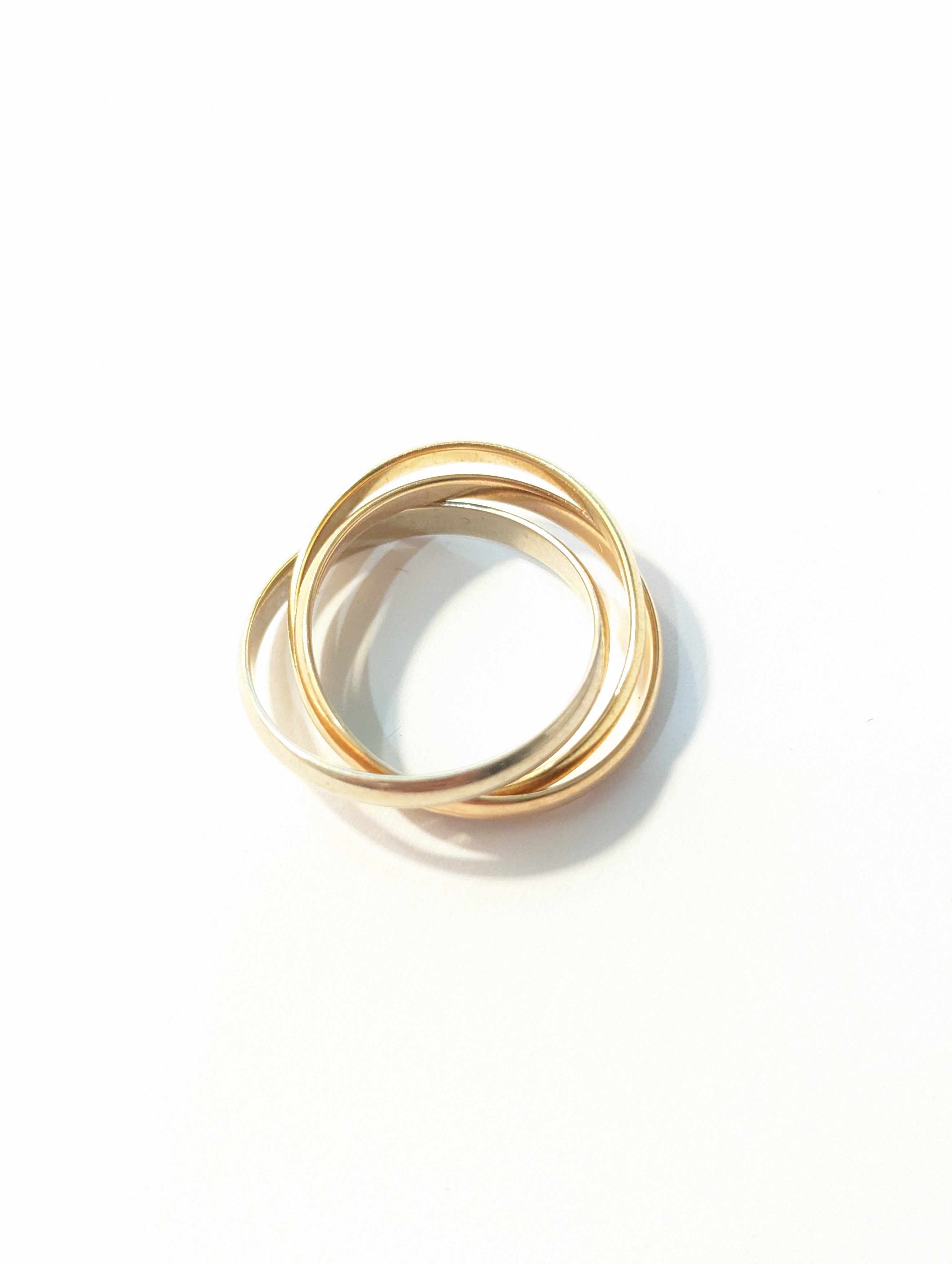 BAGUE trois ors (750).
