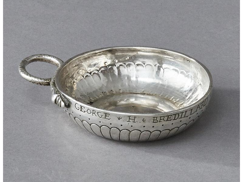 TASTE-VIN en argent, à décor de godrons et...