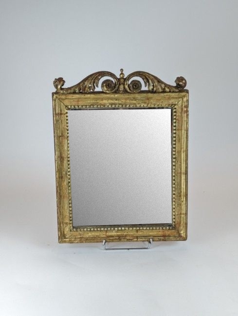 PETIT MIROIR rectangulaire à cadre en bois...