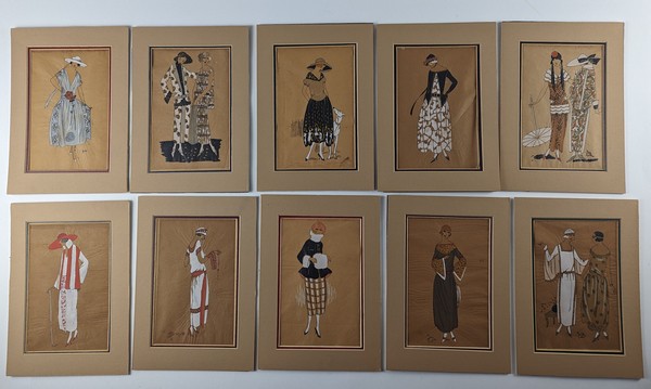 DESSINS DE MODE vers 1921 à 1923
