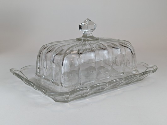 PLAT COUVERT rectangulaire en verre moulé...