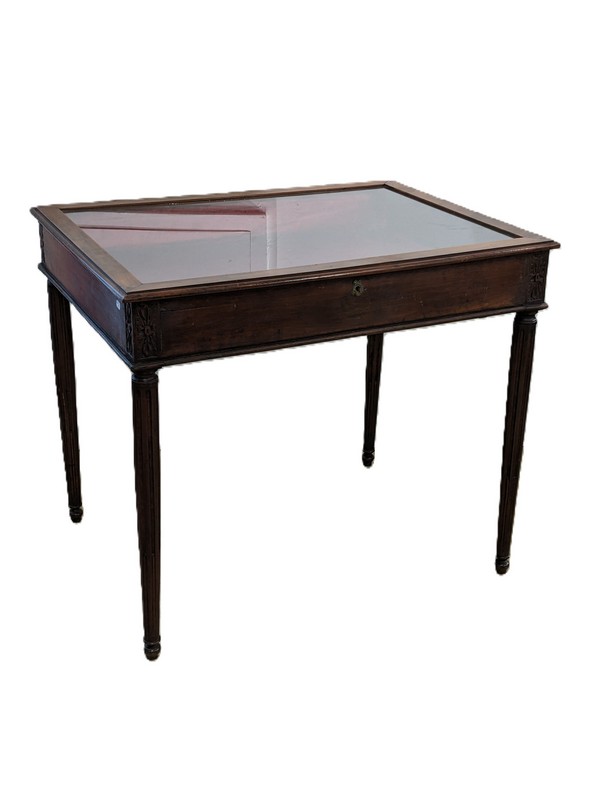 TABLE VITRINE DE COLLECTIONNEUR, rectangulaire,...