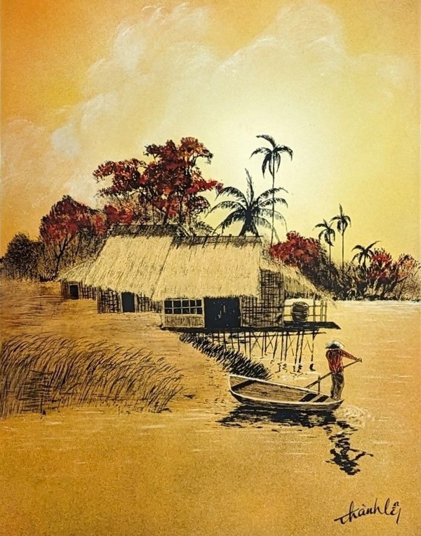 THÂNH LEY, VIETNAM, École d'Hanoï, XXe s...