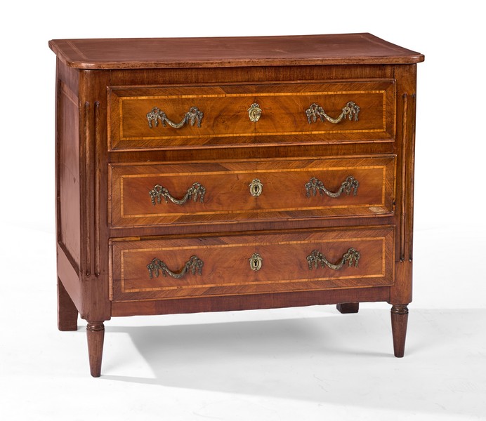 COMMODE rectangulaire en bois de placage...
