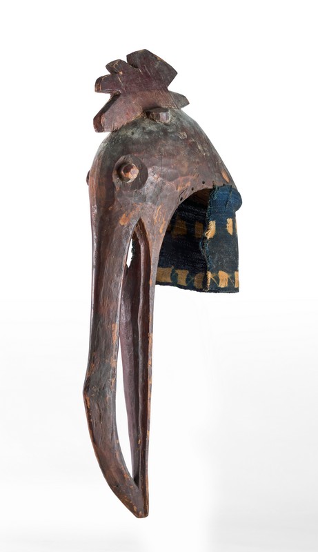 MASQUE CIMIER zoomorphe représentant un oiseau...