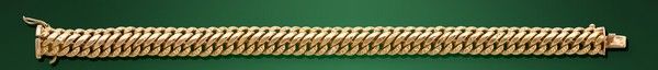 BRACELET en or (750) à mailles américaines....