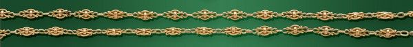 COLLIER en or (750) à maillons en noeud.
