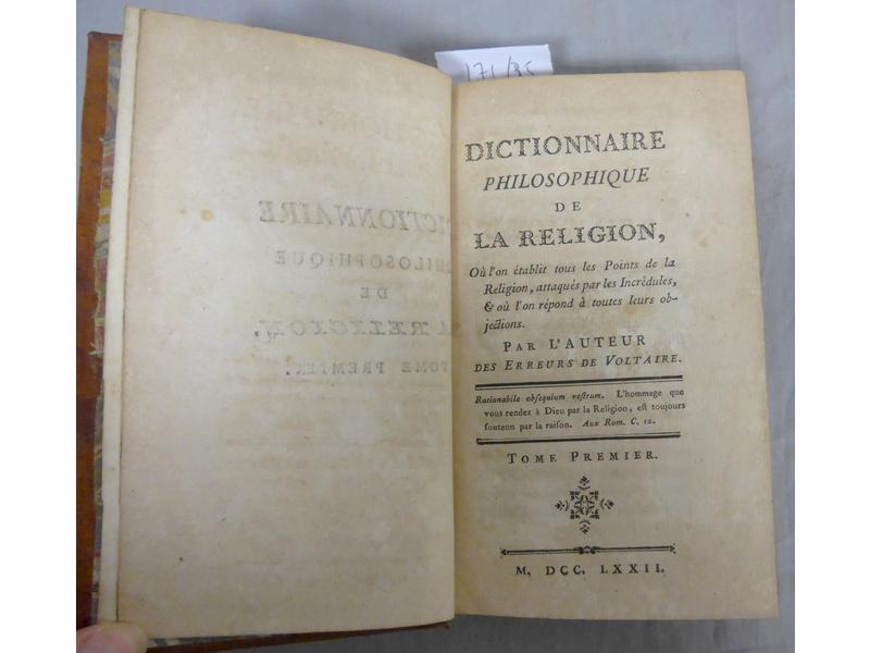 [NONOTTE] Dictionnaire philosophique de la...
