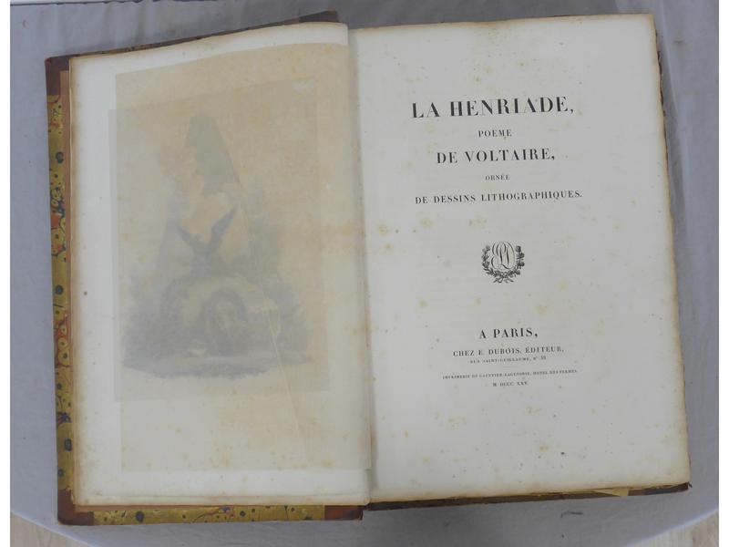VOLTAIRE : La Henriade. Dubois, 1825.