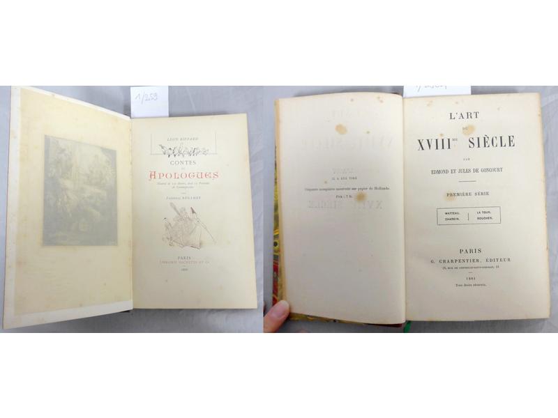 L'Art au XVIIIe siècle, trois volumes, demi-reliure,...