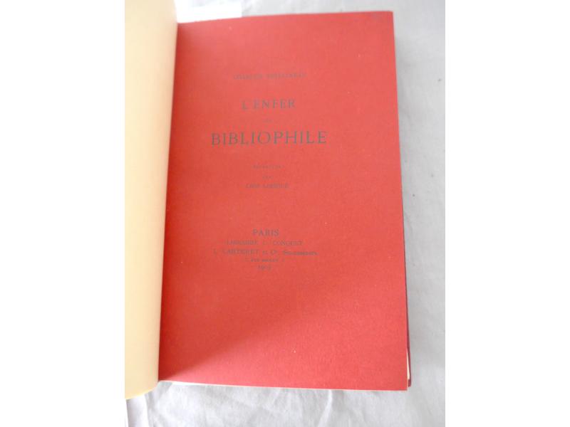 ASSELINEAU (Ch.) : L'Enfer du Bibliophile....