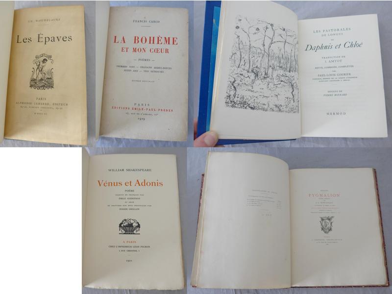 Littérature: Réunion de 5 vol. :-Longus:...