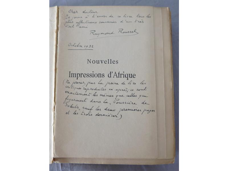 ROUSSEL (R.) : Nouvelles impressions d'Afrique...