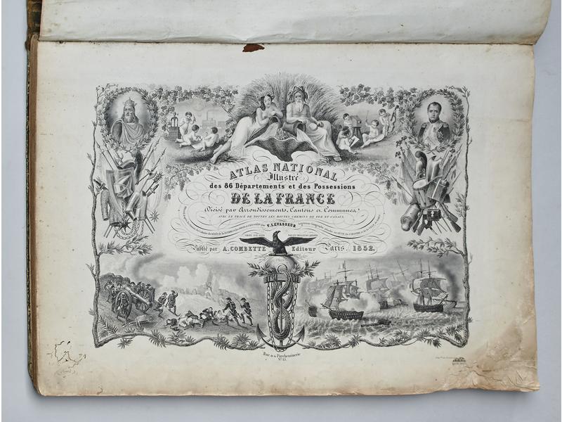 ATLAS NATIONAL illustrées des 86 Départements...