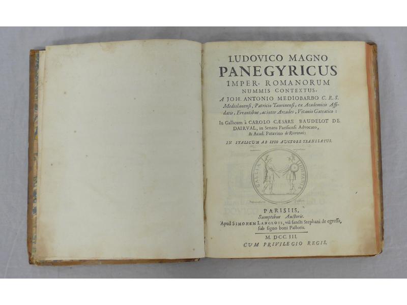 MEDIOBARDO (A.) : Ludovico magno panegyricus...