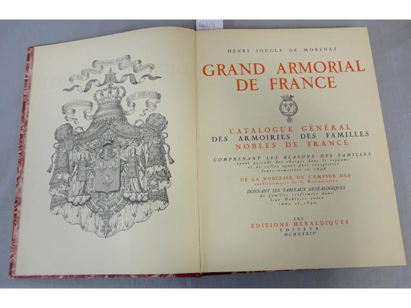 JOUGA de MORENAS (H.) : Grand armorial de...