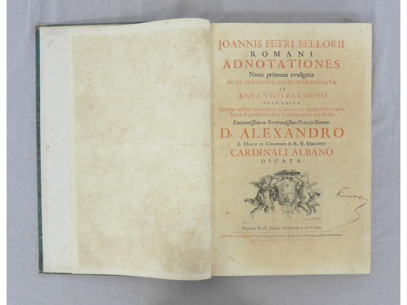 BELLORII (J.-P.) : Romani adnotationes nunc...