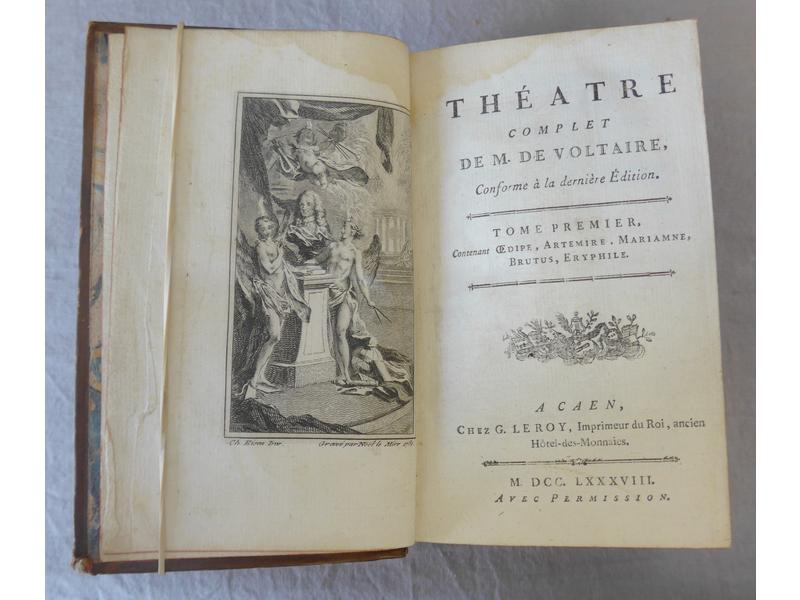 VOLTAIRE : Théâtre complet. Caen, Le Roy,...