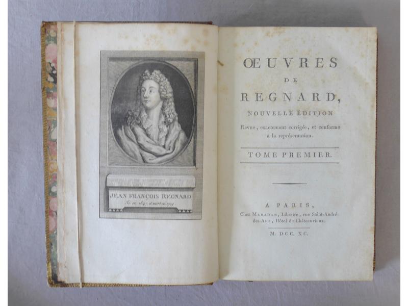 REGNARD : Œuvres. Maradan, 1790.