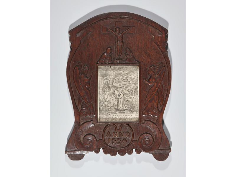 GRAVURE en noir "S.Norbetus Fundator ordinis...