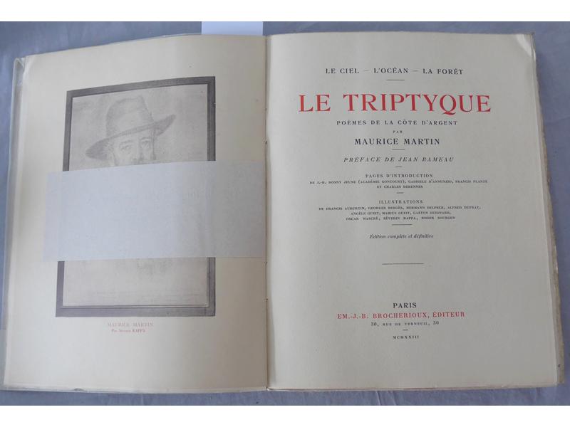 [COTE d'ARGENT] MARTIN (M.) : Le Tryptique....