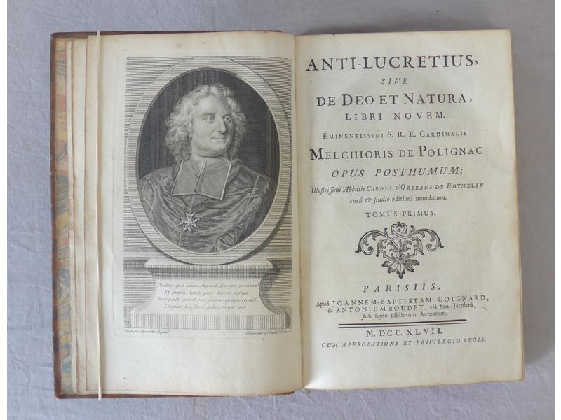 POLIGNAC (marquis de) : Anti-Lucretius, sive...
