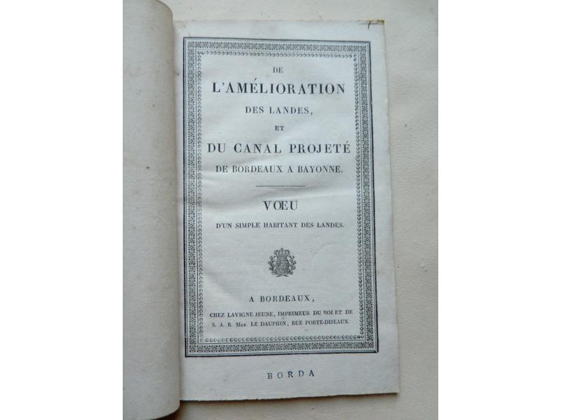 [LANDES] De l'amélioration des Landes, et...