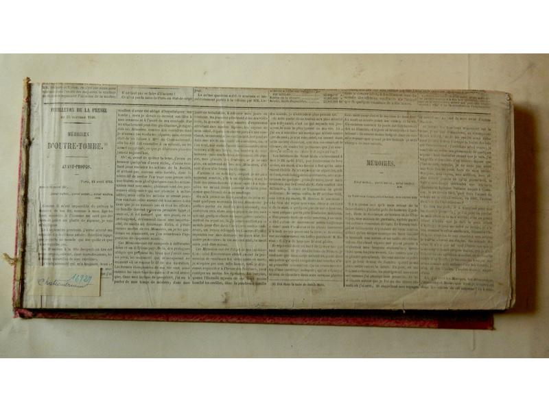 CHATEAUBRIAND (A. de) : Mémoires d'Outre-Tombe....