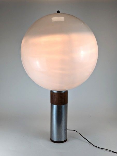 GRANDE LAMPE de salon à fût cylindrique en...