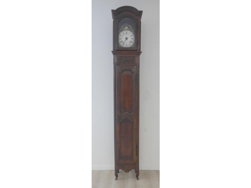 HORLOGE DE PARQUET rectangulaire en chêne...