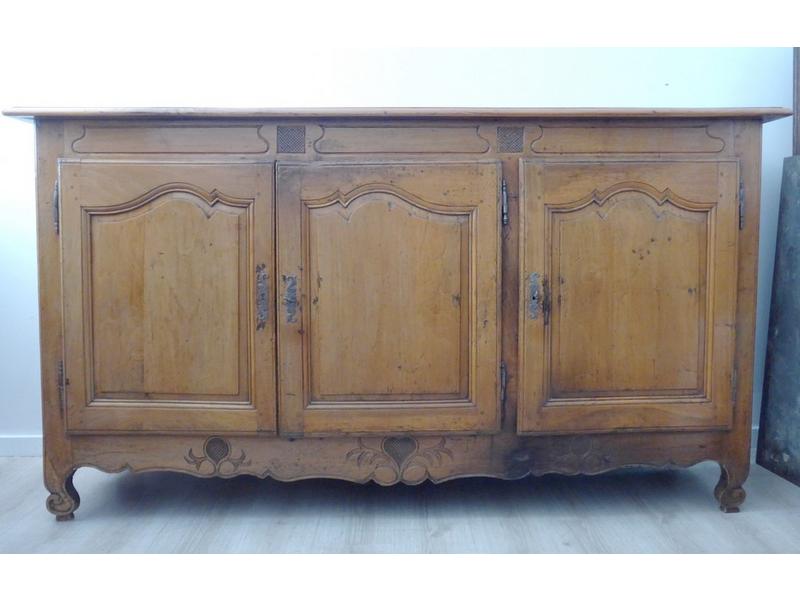 ENFILADE rectangulaire en bois fruitier ouvrant...