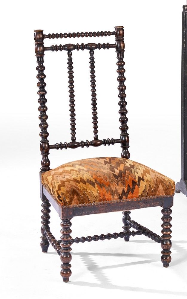 PETITE CHAISE à dossier rectangulaire en...