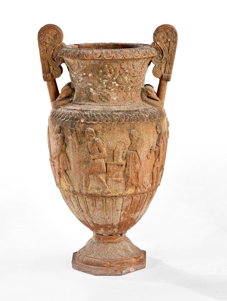 IMPORTANT VASE dit VASE ETRUSQUE en terre...