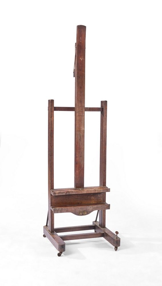 CHEVALET en chêne à crémaillère.