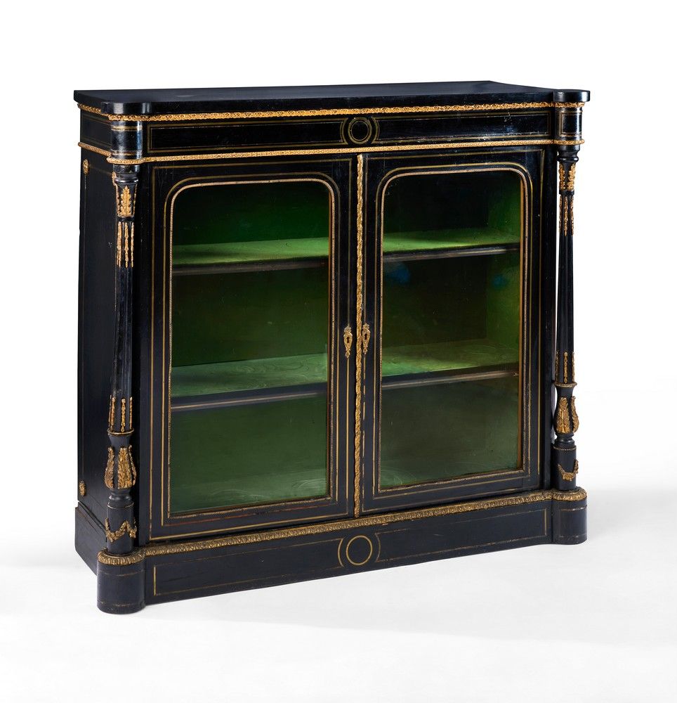 BUFFET-VITRINE de forme rectangulaire en...