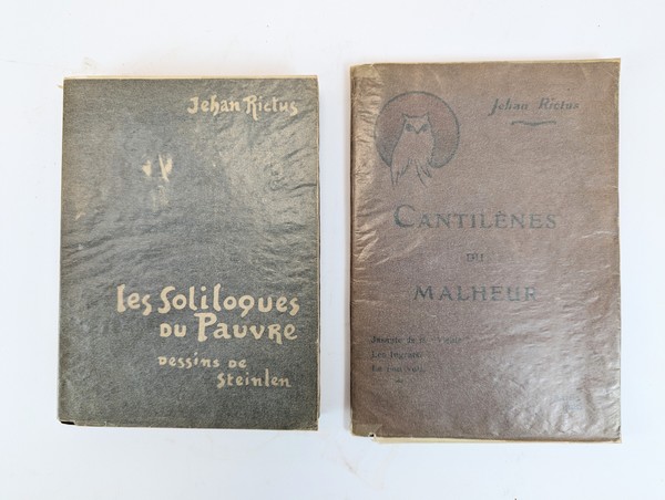 [STEINLEN] - Jehan RICTUS, 2 ouvrages br...