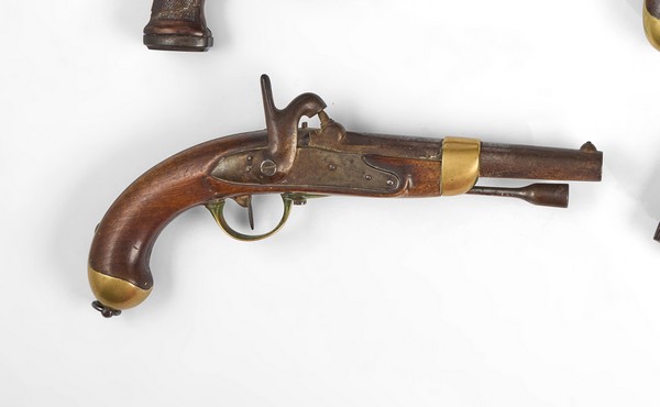 PISTOLET D'ARCON, modèle 1822 T Bis, construit...