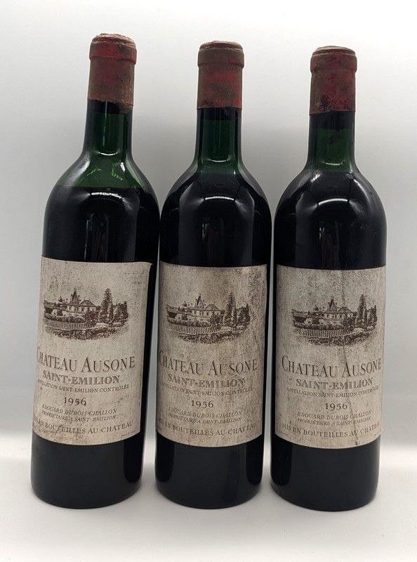 3 Blles CH. AUSONE Saint Emilion 1er GCC...